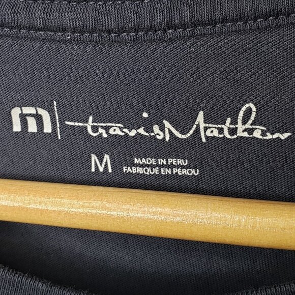 Travis Mathew T Shirt Men's Chunky Round Chest Logo Casual Everyday Crew Neck M - Picture 4 of 5